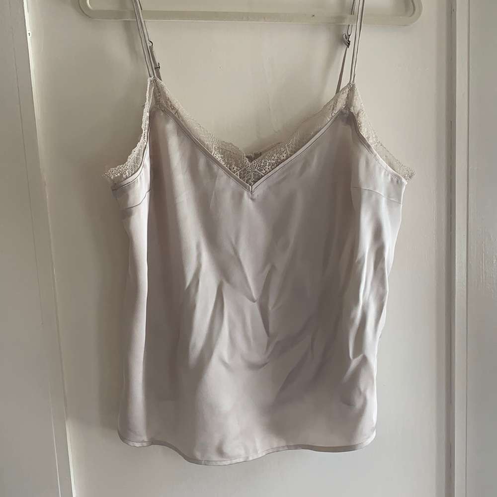 Abercrombie Taupe Silky Tank Top